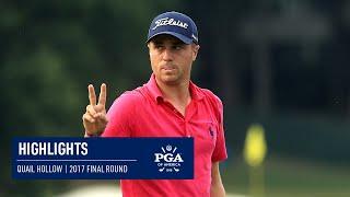 Justin Thomas Wins at Quail Hollow! | 2017 PGA Championship Final Round Highlights