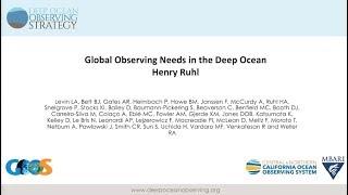 Global observing needs in the deep ocean