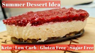 THE PERFECT Keto Desserts: Raspberry Cheesecake Recipe