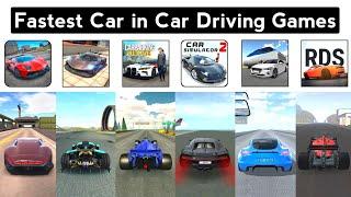 Fastest Car in Ultimate & Extreme Car, Real Driving , Car Parking, 3D Driving & Car Simulator 2