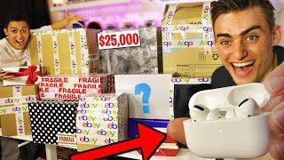 I SPENT $50,000 ON 11 EBAY MYSTERY BOXES!! (NEW AirPods PRO UNBOXING & REVIEW) Giveaway! BOX OPENING