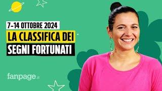 Oroscopo, la classifica dei segni più fortunati della settimana dal 7 al 13 ottobre 2024