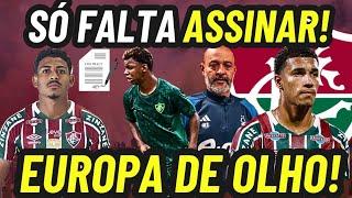 FLUMINENSE AGUARDA PARA FECHAR NEGÓCIO. EUROPA DE OLHO EM PROMESSA DO FLU. NOTÍCIAS DA COPINHA