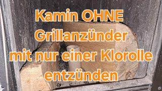 Kamin OHNE Grillanzünder angekommen DIY Lifehack mit nur einer Klorolle ! Ofen, Heizen, Winter Tipp