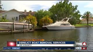 Derelict boat removal services