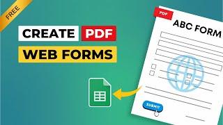 Form Submission via PDF | Create a Free PDF Web Form with Google Sheets Integration