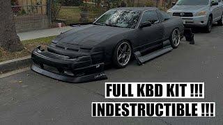 240sx FULL KBD BODY KIT INSTALL !!!