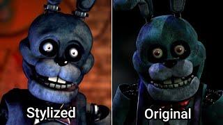 FNAF Plus Stylized Vs Original