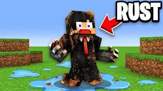 Minecraft but Your Body Rusts!