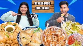 Street Food Challenge | Golgappa, Tandoori Momos, Mini Samosa, Ram Ladoo Eating Challenge