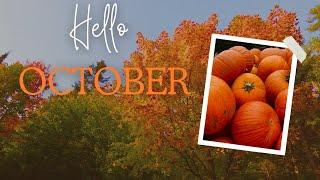 Hello October Pumpkin pancakes, fall forest walks, pumpkin spice latte, floral pumpkin vase & more