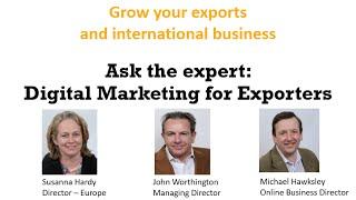Webinar: Digital Marketing for Exporting