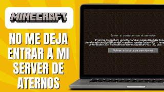 Por Qué No Me Deja Entrar A Mi Server De Minecraft Aternos (SOLUCIÓN)