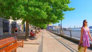 4K London Walk 2020- Limehouse Basin to Canary Wharf Pier via Narrow Street