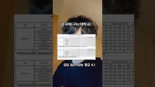 내신 5등급대 인서울대학교 소개 #입시 #공감 #고3 #인서울