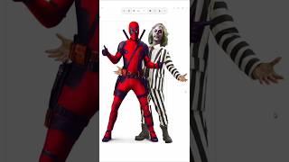 Deadpool as Beetlejuice #beetlejuice #deadpool3 #halloween #halloween2024 #shorts