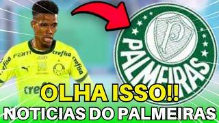 SAIU AGORA! AS ÚLTIMAS NOTÍCIAS DO PALMEIRAS DE HOJE.