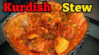 The most delicious Kurdish stew! Kurdish stew and royal rice for special parties!