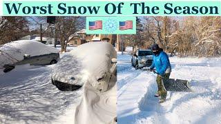 Massive Snow in just a Single day  | Vlog #82 | MishJ lifestyle