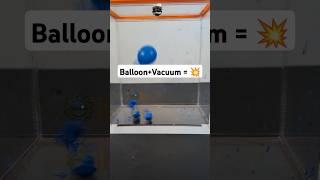 Balloons + Vacuum Chamber =  #shorts #science #stem #experiment