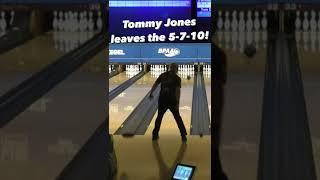 PBA Tour bowler Tommy Jones leaves the 5-7-10 split during U.S. Open qualifying!