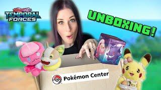 A FREE Pokémon Plush?! Pokémon Center Haul Unboxing!