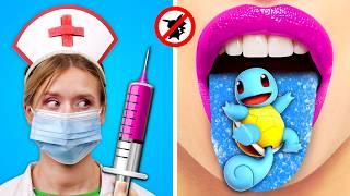 ¡CÓMO COLAR A UN POKÉMON! || Fantásticas Ideas Furtivas y Divertidas Situaciones Hospitalarias