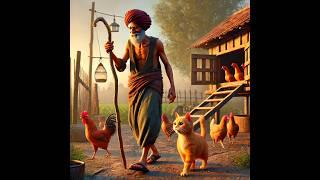 The Farmer and Cute Cat | cat videos | ai generated | #cat #catlover #cute #story #ai #animation