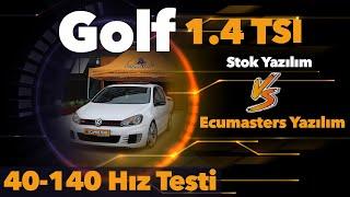 Golf 7 TSİ 40-140 Yazılımsız vs Yazılımlı Test | Ecumasters Chip Tuning