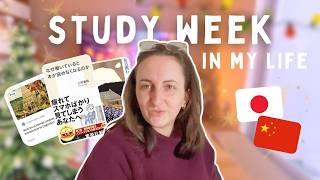 Studying Japanese, Chinese and Linguistics On My Own For a Week  // December Study Vlog