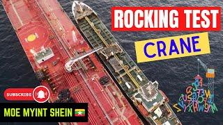 [CRANE] Rocking Test | Measurement Slewing Bearing | Marine Engineering | Technical Vlog : 059