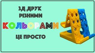 Як друкувати різними кольорами на 3д принтері