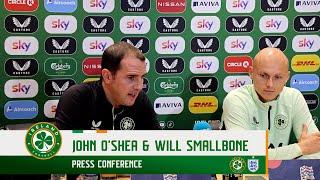 PRESS CONFERENCE | John O'Shea & Will Smallbone | Ireland v England