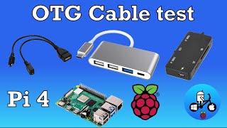 OTG cable tested with Raspberry Pi 4. Add more USB sockets & OTG booting Windows 10 explained.