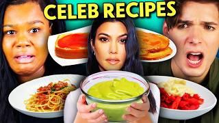 We Try Celebrities' Viral Recipes! (Cheezy Takis, Pizza Toast , Avocado Pudding)