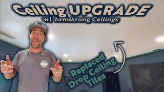 Ceiling Upgrade w/ Armstrong Ceilings - Replace Drop Ceiling Tiles EASY!