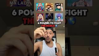 6 POWERS TO SOLO THE WORLD  #anime #manga #shorts