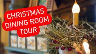 CHRISTMAS DINING ROOM TOUR | COZY | VINTAGE | MAXIMALIST | THRIFTED | PRIMITIVE | COUNTRY