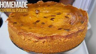 HOW TO MAKE JAMAICAN CORNMEAL PUDDING | Hawt Chef