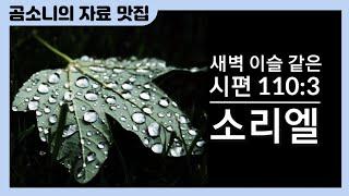 [#시편찬양] 새벽 이슬 같은 l #소리엘