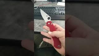 Paramilitary 2 Red M390 steel Spydie Flick