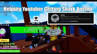 Helping Youtuber Getting Shark Anchor @ExSauRoblox  | Blox Fruits Live