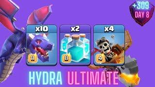 +309 | Hydra Ultimate Attack TH16 | Day 8 | Legend League 11/2024