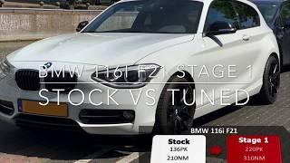 220HP BMW 116i F20 STOCK (136HP) VS STAGE 1 TUNED ACCELERATION - BERKPerformance