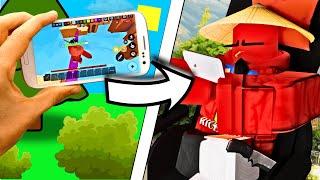 The *BEST PC PLAYER* tries Mobile for the FIRST TIME! (Roblox Bedwars)