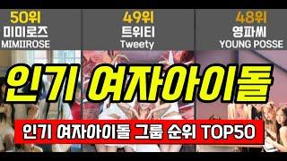 2024년인기 여자아이돌 그룹 순위 TOP50(2024년 10월)