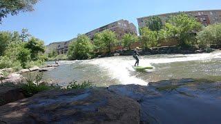 RIVER SURFING AND RUNNING WHITEWATER IN GOLDEN COLORADO #vlogs