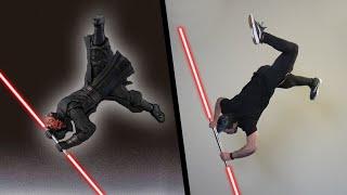 ALL Star Wars Stunts In Real Life (Lightsaber & Parkour)