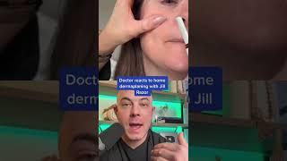 Derm reacts to SUPER satisfying dermaplaning! #dermreacts #doctorreacts #dermaplaning