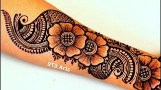 Latest Full-Hand Mehndi Designs for Modern Bride||Simple arabic mehndi||Easy flower mehndi designs